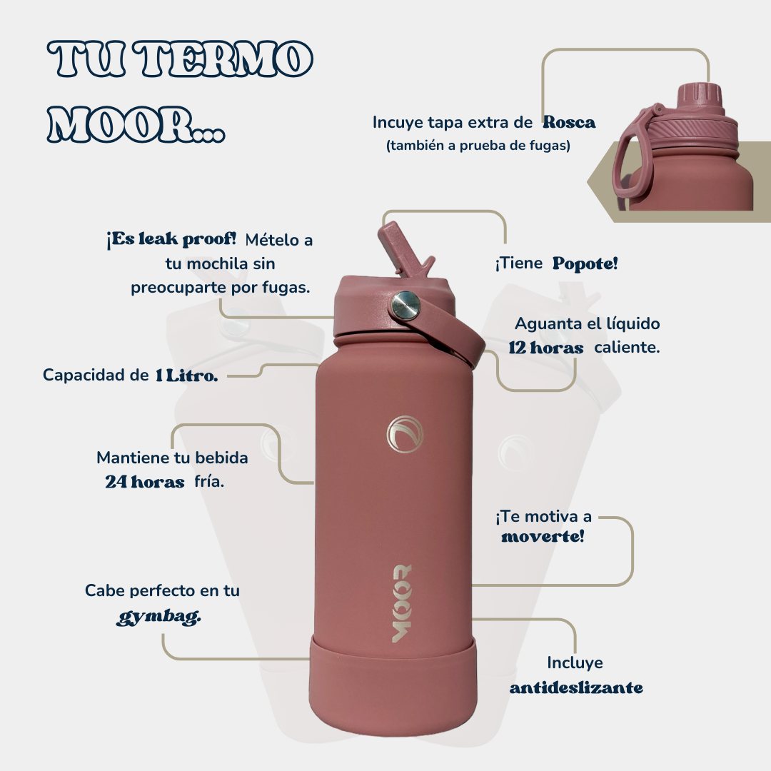 MOOR Termo 1L Smoke Pink